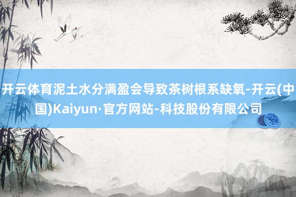 开云体育泥土水分满盈会导致茶树根系缺氧-开云(中国)Kaiyun·官方网站-科技股份有限公司
